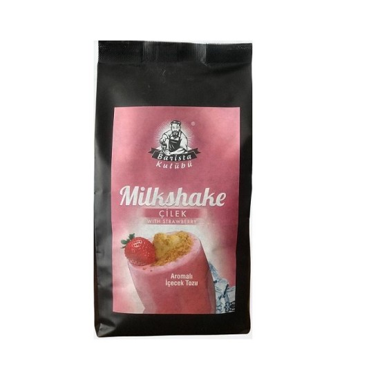 Barista Kulübü Milkshake Çilekli 1 KG | Çilek Aromalı Profesyonel Toz İçecek Barista Kulübü Çilekli Milkshake 1000 gr ambalaj görseli