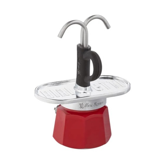 Bialetti Mini Express Magritte + 2 Espresso Fincanı Bialetti Mini Express Magritte + 2 Espresso Fincanı – orijinal Bialetti moka pot