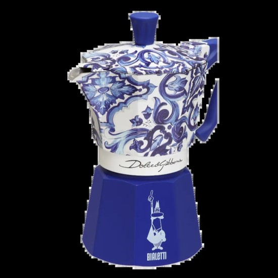 Bialetti Moka Pot Dolce&Gabbana Akdeniz Mavisi 3 Cups Bialetti Moka Pot Dolce&Gabbana Akdeniz Mavisi 3 Cups – orijinal Bialetti moka pot