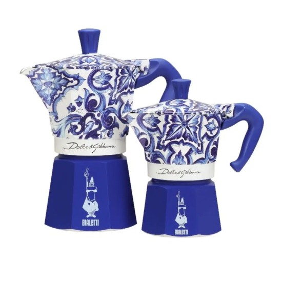 Bialetti Moka Pot Dolce&Gabbana Akdeniz Mavisi 6 Cups Bialetti Moka Pot Dolce&Gabbana Akdeniz Mavisi 6 Cups – orijinal Bialetti moka pot