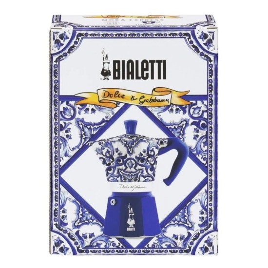Bialetti Moka Pot Dolce&Gabbana Akdeniz Mavisi 6 Cups Bialetti Moka Pot Dolce&Gabbana Akdeniz Mavisi 6 Cups – orijinal Bialetti moka pot