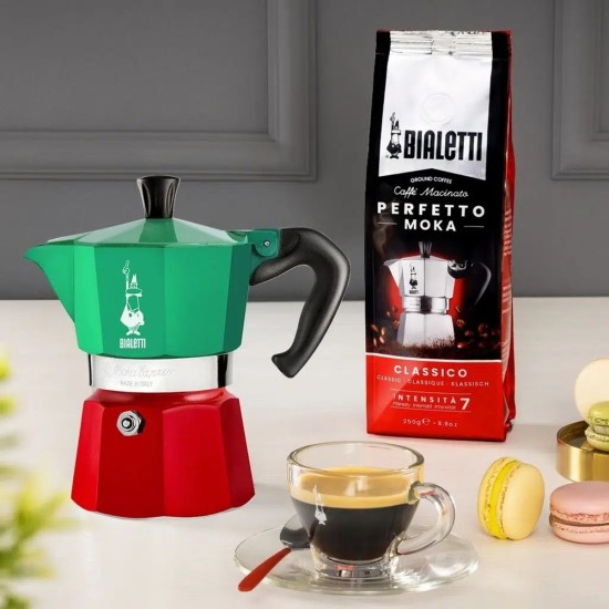 Bialetti Moka Pot Express Italia Multicolor 3 Cups Bialetti Moka Pot Express Italia Multicolor 3 Cups – orijinal Bialetti moka pot