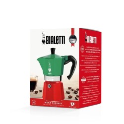 Bialetti Moka Pot Express Italia Multicolor 6 Cups Bialetti Moka Pot Express Italia Multicolor 6 Cups