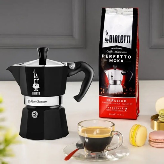 Bialetti Moka Pot Express Siyah 3 Cups Bialetti Moka Pot Express Siyah 3 Cups – orijinal Bialetti moka pot