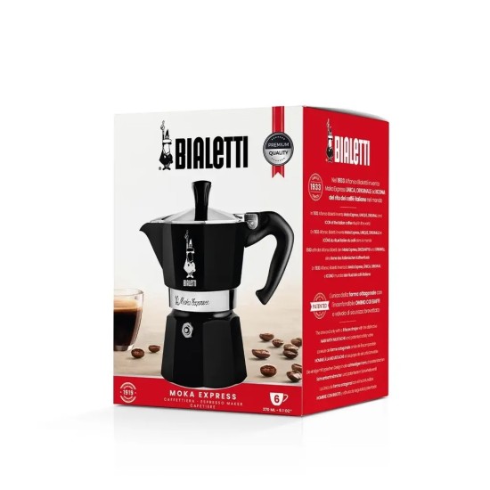 Bialetti Moka Pot Express Siyah 6 Cups Bialetti Moka Pot Express Siyah 6 Cups – orijinal Bialetti moka pot