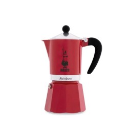 Bialetti Moka Pot Rainbow Kırmızı 6 Cups