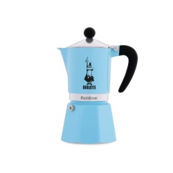 Bialetti Moka Pot Rainbow Mavi 3 Cups