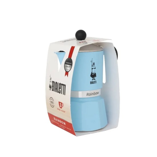 Bialetti Moka Pot Rainbow Mavi 3 Cups Bialetti Moka Pot Rainbow Mavi 3 Cups – orijinal Bialetti moka pot