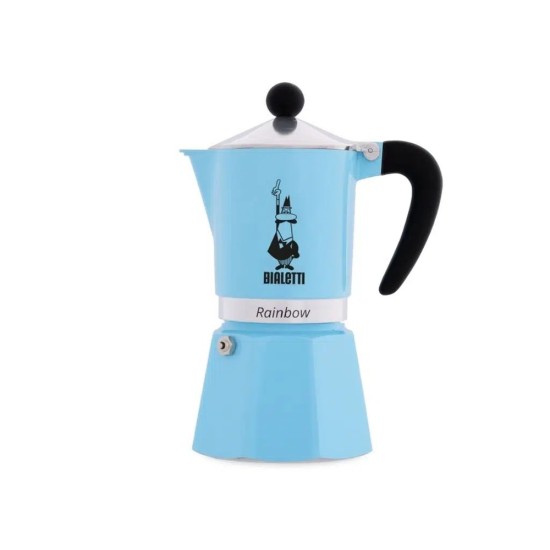 Bialetti Moka Pot Rainbow Mavi 6 Cups Bialetti Moka Pot Rainbow Mavi 6 Cups – orijinal Bialetti moka pot