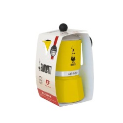 Bialetti Moka Pot Rainbow Sarı 3 Cups