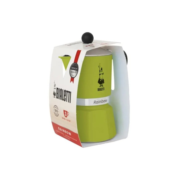 Bialetti Moka Pot Rainbow Yeşil 3 Cups Bialetti Moka Pot Rainbow Yeşil 3 Cups – orijinal Bialetti moka pot