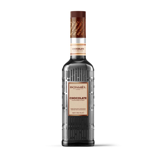 Bonmiel Çikolata Şurubu 750 ml profesyonel içecek şurubu plastik şişe