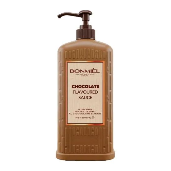 Bonmiel Çikolata Sosu 2000 ml | Pluskahve Bonmiel Çikolata Sosu 2000 ml profesyonel kakao aromalı çikolata sosu
