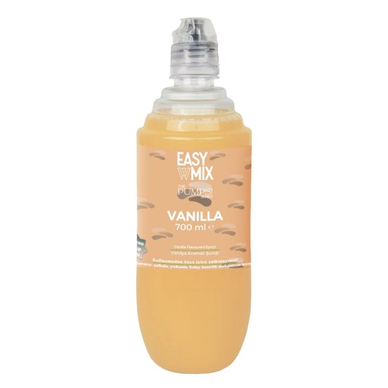 Easy Mix Vanilla Vanilya The Pumps Series 700 ml | Pluskahve Easy Mix Vanilla Vanilya The Pumps Series 700 ml - Vanilya Aromalı Şurup