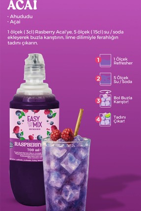Easy mix Raspberry Acai 700 ml Easy mix Raspberry Acai 700 ml