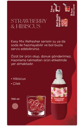 Easy Mix Strawberry & Hibiscus 700 ML Easy Mix Strawberry & Hibiscus 700 ML