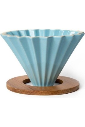 Ahşap Standlı Dripper – Turkuaz