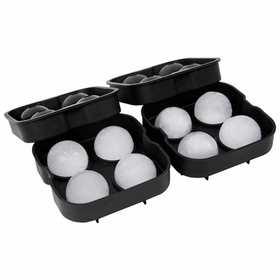 Silikon top buz kalıbı 4’lü 45 mm yuvarlak buz kalıbı