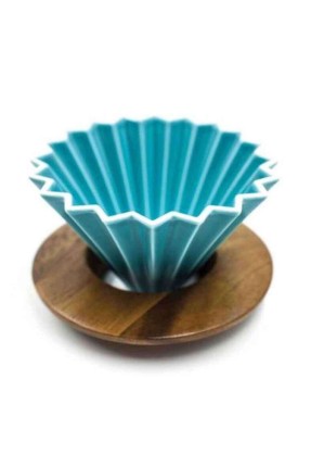 Ahşap Standlı Dripper – Turkuaz