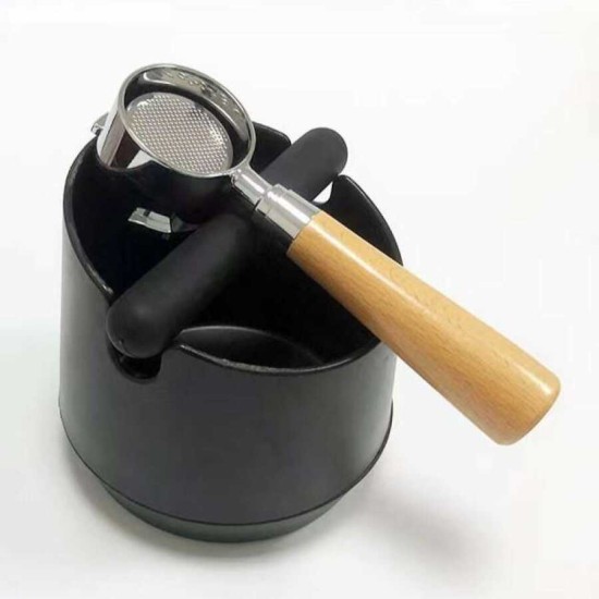 kahve posa kovası knock box 15 cm barista ekipmanı siyah