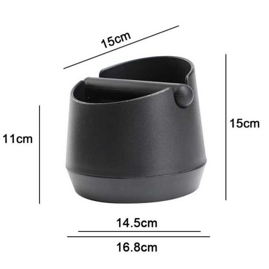 kahve posa kovası knock box 15 cm barista ekipmanı siyah