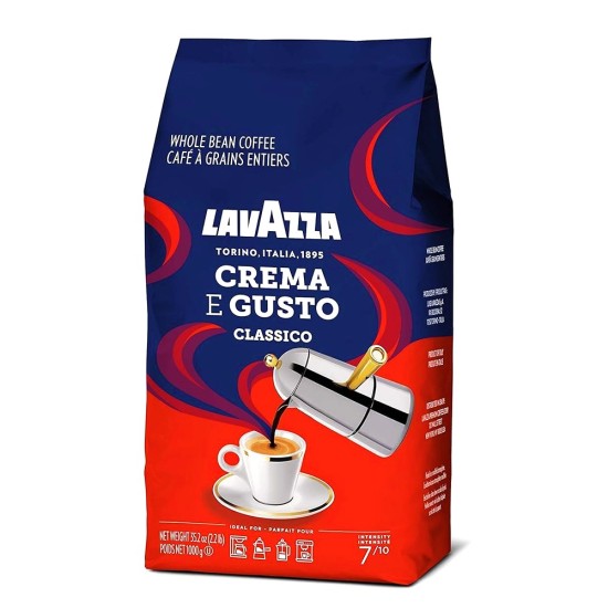 Lavazza Crema e Gusto Espresso – 1 KG Koyu Kavrulmuş Espresso Kahvesi Lavazza Crema e Gusto Espresso 1 KG – Baharatlı ve Kremalı Çekirdek Kahve