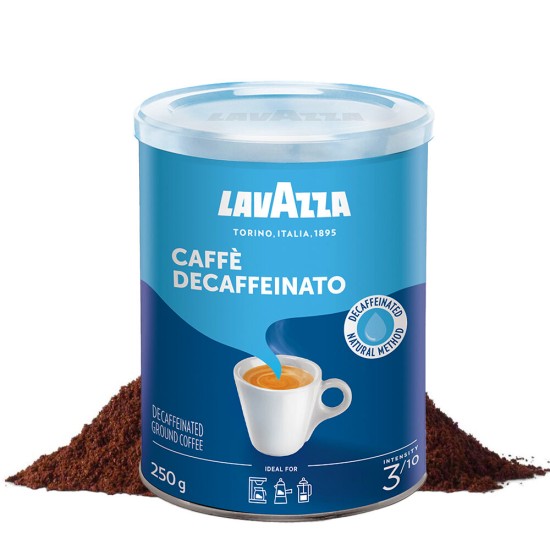 Lavazza Decaffeinato Kafeinsiz Öğütülmüş Kahve 250 G teneke kutu görseli