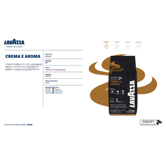 Lavazza Expert Crema & Aroma Çekirdek Kahve 1 KG ürün görseli