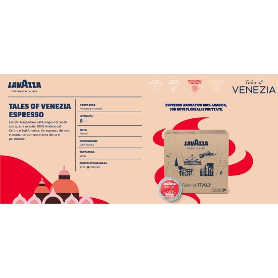Lavazza Tales of Venezia Espresso Blue Kapsül 100’lü %100 Arabica Profesyonel Espresso Kahvesi