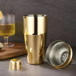 Çelik Gold Shaker 700 ml Kokteyl Hazırlama Kabı