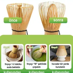 Bambu Matcha Whisk – Matcha Karıştırıcı Fırça