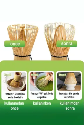 Bambu Matcha Whisk – Matcha Karıştırıcı Fırça