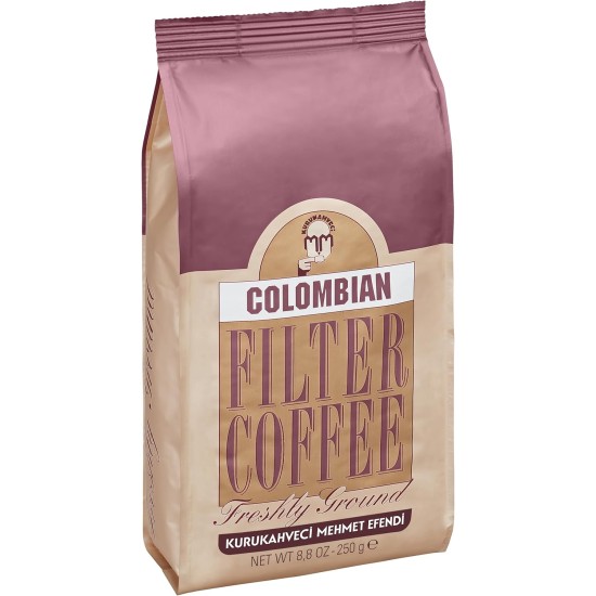 Mehmet Efendi Colombia Filter Kahve 250 Gr Kolombiya menşeli filtre kahve paketi