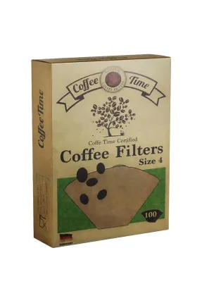Coffee Time 4 Numara Filtre Kahve Kağıdı 100'lü Coffee Time 4 Numara Filtre Kahve Kağıdı 100'lü