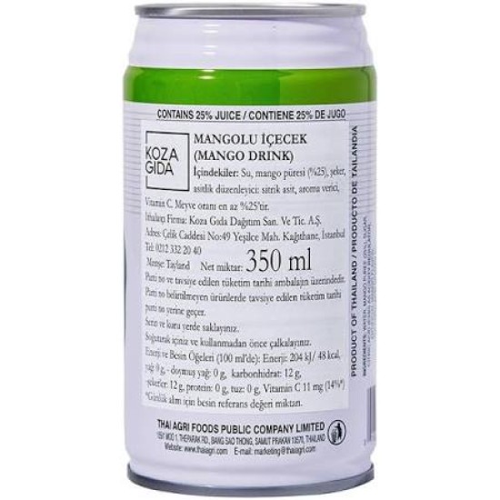 Foco Mangolu İçecek 350 ml kutu – Pluskahve