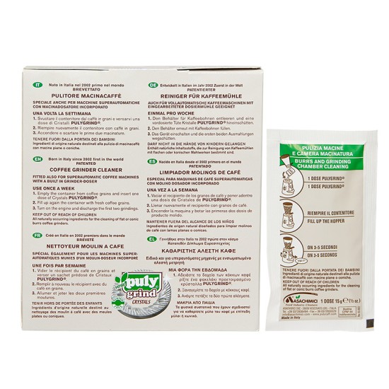 Puly Caff Grind Crystal Cleaner 15 gr x 10 Adet – Kahve Öğütücü Temizleyici