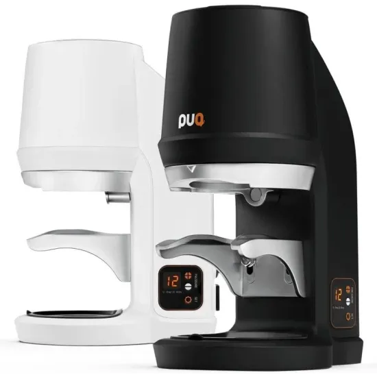 Puqpress Q1 otomatik kahve tamperi profesyonel barista kullanımı