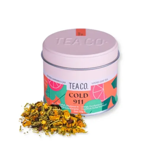 Tea Co Cold 911 Portakal Greyfurt Okaliptus Bitki Çayı 25 gr paketi