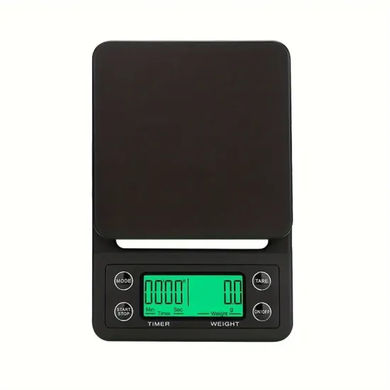 Zaman Ayarlı Hassas Kahve Terazisi 0.1gr Hassasiyet 3 Kg