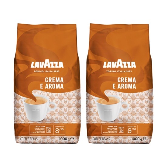 Lavazza Crema E Aroma Orta Kavrulmuş Çekirdek Kahve 1 KG X 2