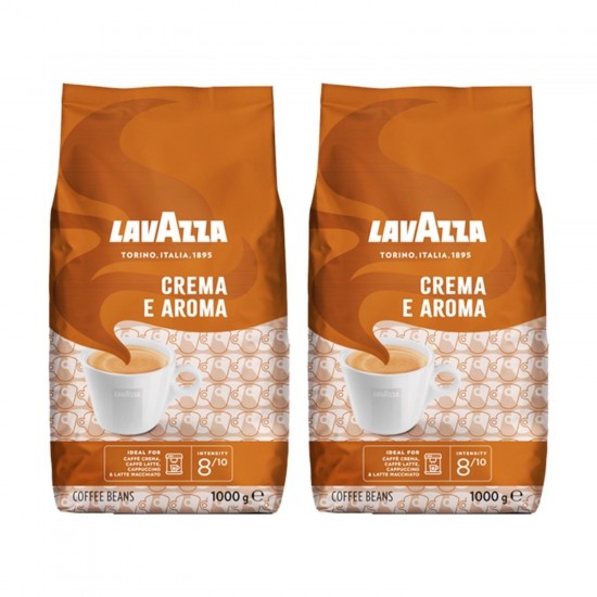 Lavazza Crema E Aroma Orta Kavrulmuş Çekirdek Kahve 1 KG X 2