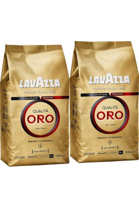 Lavazza Qualità Oro Çekirdek Kahve 1 KG x 2