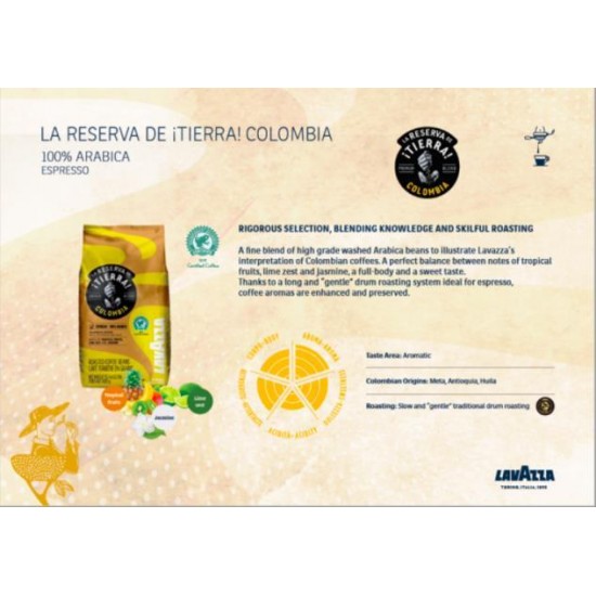 Lavazza Tierra Colombia Çekirdek Kahve 1 KG