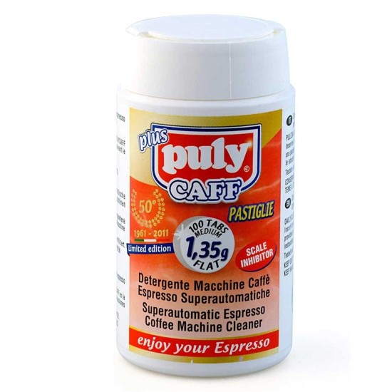 Puly Caff Plus Espresso Makinesi Temizleyici Tablet 100 x 1.35 G – Etkili ve Güvenli Espresso Makinesi Bakımı