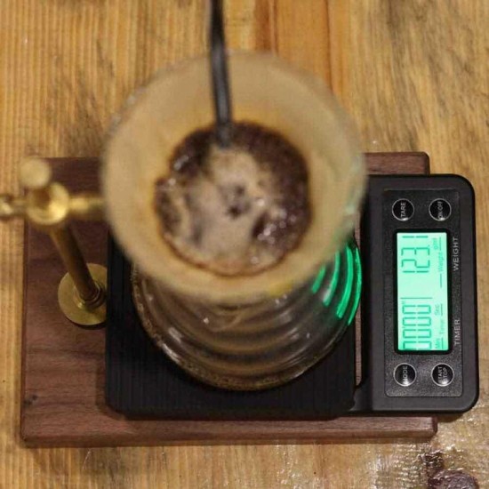 Zaman Ayarlı Hassas Kahve Terazisi Tartı 0.1gr Hassasiyet 3 Kg